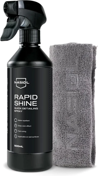 Nasiol Rapidshine Seramik Kaplama ve Mikrofiber Bez (2) Seti