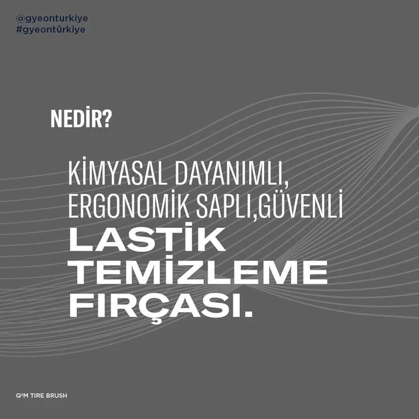 GYEON Q²M Tire Brush Dayanıklı Lastik Davlumbaz Temizlik Fırçası - 3