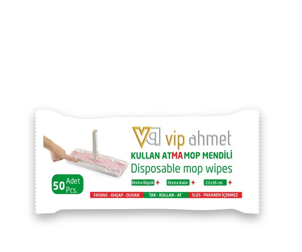 Technow Vip Ahmet VP-519 Kullan At Mop Temizlik Seti+50 Adet Mendil - Resim 4