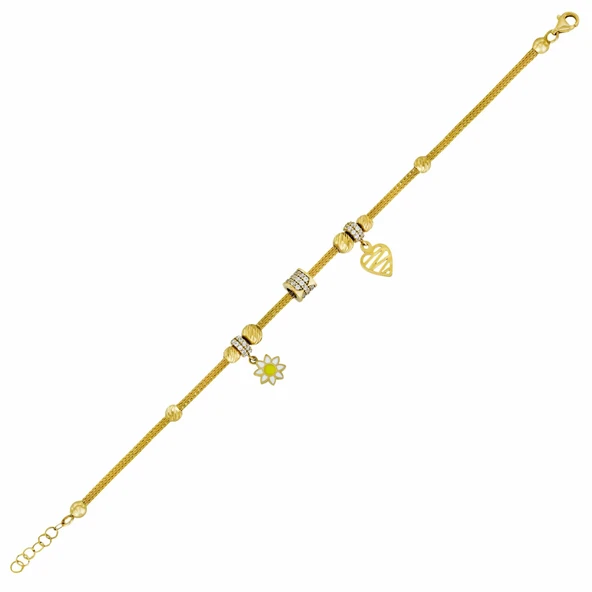 Altın Dorika Toplu Bileklik T074011