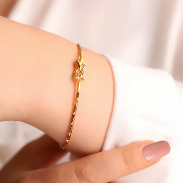 10 Gr 22 Ayar Aşk Düğüm Kesme Bilezik - 2