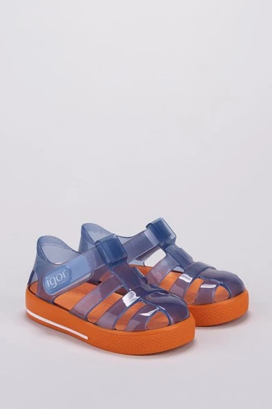 İgor S10270-016 STAR BICOLOR Unisex Çocuk Sandalet Laci Turuncu 18-30