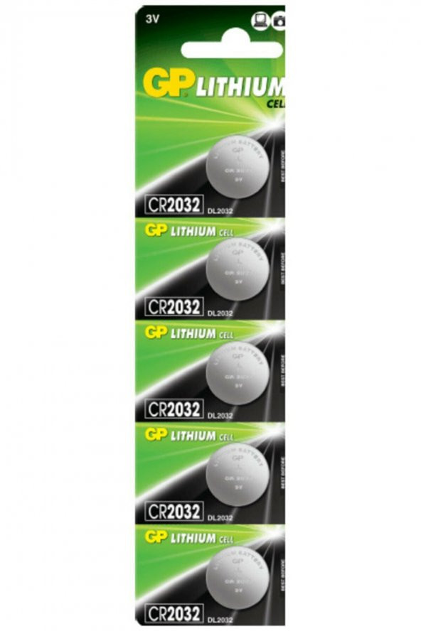 5li Gp Cr2032 Pil Cr 2032 Pil Bios Para Pil Baskül Tartı Pili Bilgisayar Kumanda Pili Anahtar Pili - 1