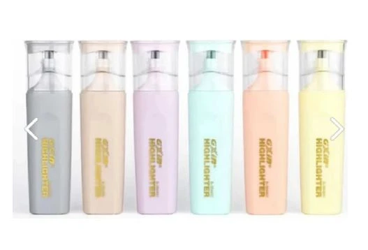 Gxin Pastel Renk Highlighter 6 Renk Fosforlu Kalem Seti Klasik Şeffaf Kapak - 2
