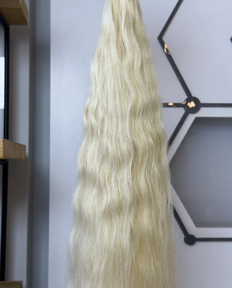 HairPim Selection (0.8 Gr) Doğal Dalga Platin 50 Adet 70 Cm Yeni Nesil Kaynak Saç HP353 - 3