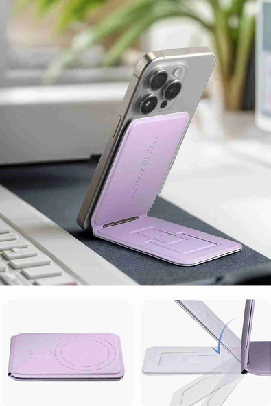 HS-017 Fuchsia Standlı Manyetik Kartlık - 8