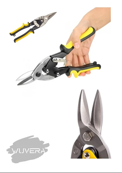 Wuvera Düz Kesim Teneke Makası – Profesyonel ve Hassas Düz Kesim İçin İdeal - Resim 4