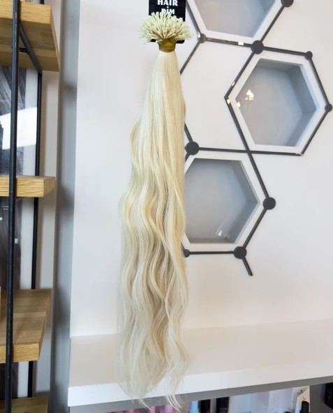 HairPim Selection (0.8 Gr) Platin 50 Adet 70 Cm Yeni Nesil Kaynak Saç HP355