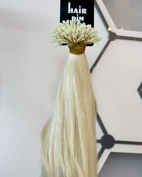 HairPim Selection (0.8 Gr) Platin 50 Adet 70 Cm Yeni Nesil Kaynak Saç HP355 - 2