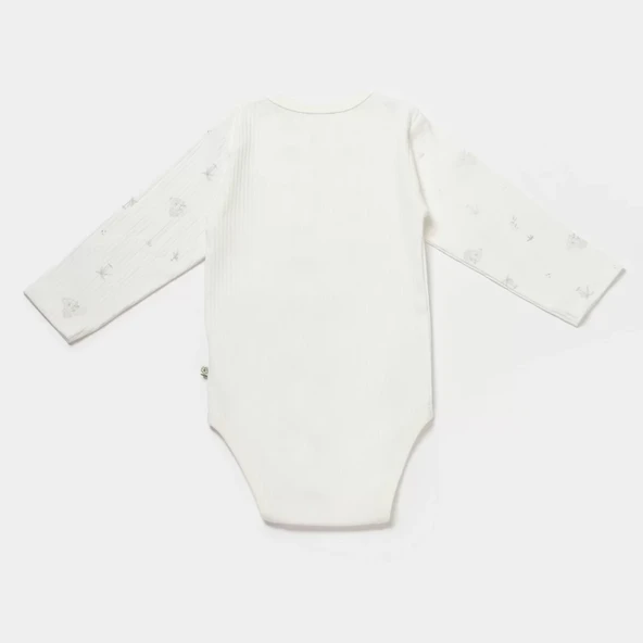 Koala Jungle Uzun Kol Bebek Body  Gri - 4