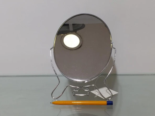 Metal Oval Ayaklı Masa Aynası Büyük