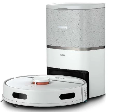 Philips HomeRun 3000 Serisi Aqua XU3110/02 Çöp İstasyonlu Beyaz Akıllı Robot Süpürge TEŞHİR