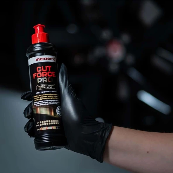 MENZERNA Cut Force Pro Altın Seri Ağır Çizik Giderici Kalın Pasta 250 ml - 2