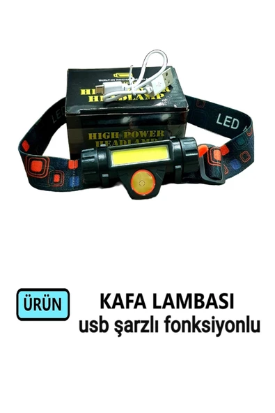 Yunuskayatek Usb Şarjlı Fonksiyonlu Kafa Lambası