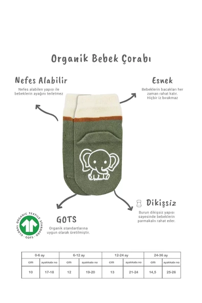 Hayvan Figür Kaymaz Kız Soket Çorap 2'li  Nil - Resim 5