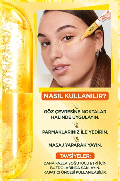 Garnier C Vitamini Parlak Aydınlatıcı Göz Kremi 15 ml - 5