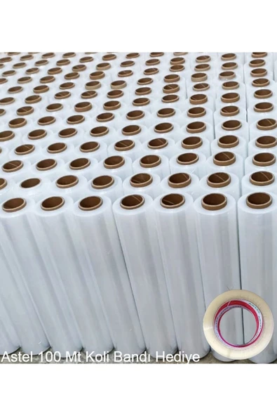 Yunuskayatek 17 Micron 50 Cm-2.7 Kg-350 Metre Palet Streç Film 6 Adet(1Koli) Kesiksiz Sarım