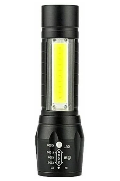 Yunuskayatek Taktik Led Usb Şarjlı Ultra Güçlü Mini Kutulu El Feneri - 4
