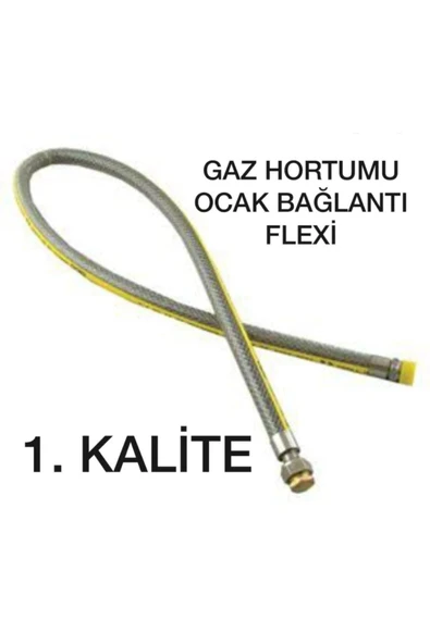Gassa Doğalgaz Flex Hortum Gaz Hortumu Ocak Bağlantı Hortum Hızlı Kargo 75Cm