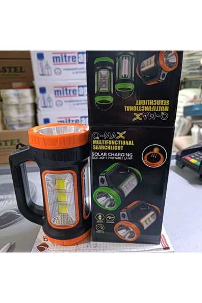 Yunuskayatek Güneş Enerjili Usb Şarjlı Kamp El Feneri 5 Fonksiyonlu - 2