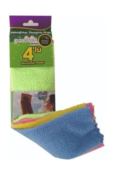 Pozitif Next Mikrofiber Bez 4'Lü