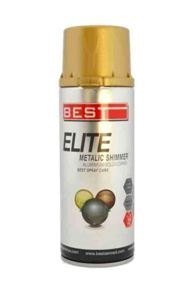 Best Elite Akrilik Sprey Boya Parlak Krom Efekt Altın