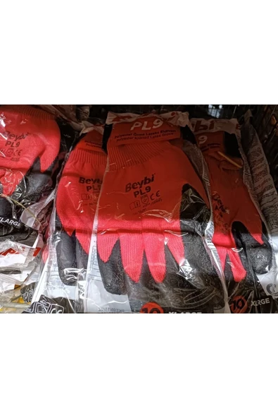 Beybi Pl9 Camcı Iş Eldiveni 9 Beden-12 Çift - Resim 2