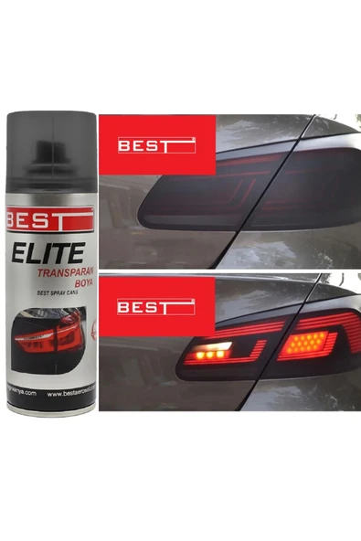 Best Elite Transparan Far Boyası 200 Ml Siyah - 3