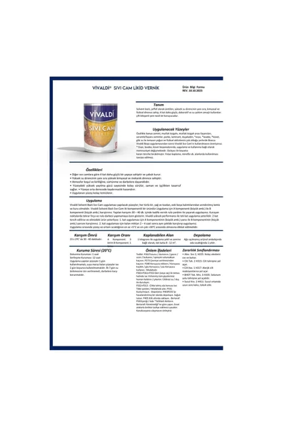 Vivaldi Fayans Boyası Seti Sıvı Cam Ve Uygulama Seti Tezgah,Mermer,Banyo,Mutfak Boyama Seti 1 Lt - Resim 6