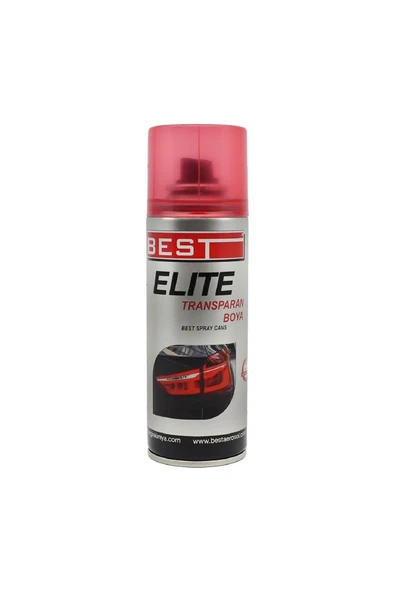 Best Elite Transparan Far Boyası 200 Ml Kırmızı - 4