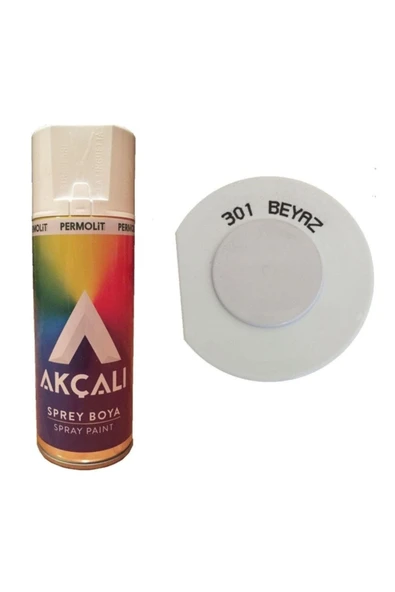 Akçalı Sprey Boya 301 (9010) Beyaz 400 Ml