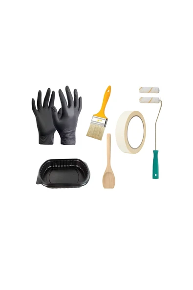 Vivaldi Tezgah Mermer Fayans Boyası Seti Vernik Ve Astar Gerektirmez Mutfak Ve Banyo Boyası 1Kg - Resim 7