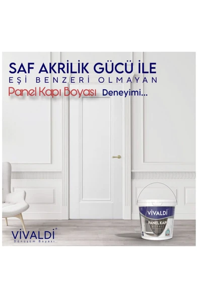 Vivaldi Su Bazlı Kokusuz Parlak Akrilik Panel Kapı Boyası - Resim 2