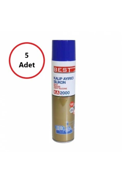 Best Silikon Bazlı Kalıp Ayırıcı Sprey 400 Ml-5 Adet Ka2000