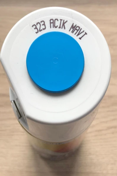 Akçalı Açık Mavi 323 Alüminyum-Ahşap-Plastik-Demir-Metal-Sprey Boyama 400 Ml