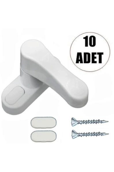 Aiwa 10 Adet  Pimapen Pvc Metal Kapı Pencere İçin Emniyet Kilidi
