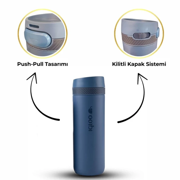 Igloo Squid Termos 600ml-LACİVERT - 3