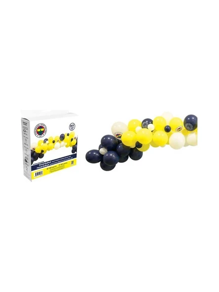 Balon Dekoransyonu 3lü Set Fenerbahçe Set 70'li - Makaron
