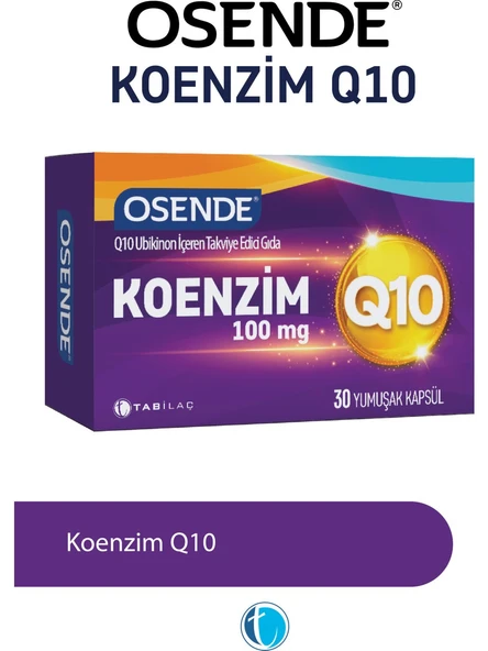 Osende Koenzim 100mg Q10 30 Yumuşak Kapsül