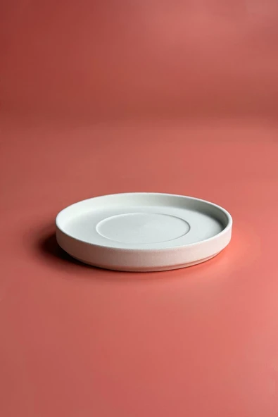 Kupa Tabağı - Seramik Bisküvi (Ham Ürün) - Resim 2