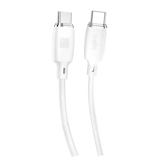 Gritty 60W Type-C to Type-C Şarj Kablosu 1 m Beyaz (GL-SC01)