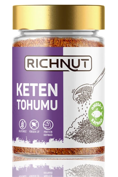 RİCHNUT Keten Tohumu Tane (Glütensiz)
