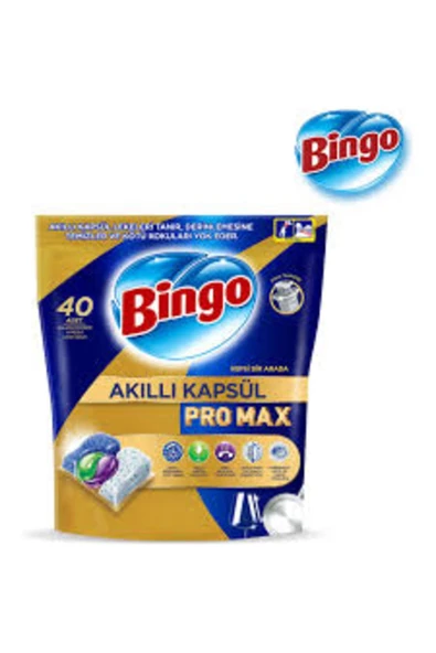 Bingo Akıllı Kapsül Pro Max Bulaşık Makinesi Tableti 40'lı 2 Adet