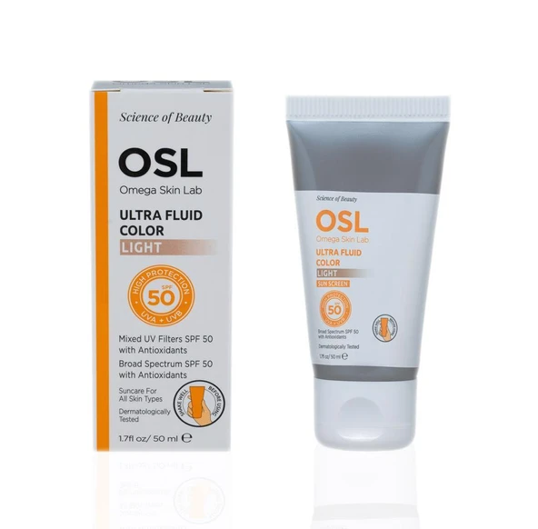 Osl - Omega Skin Lab Ultra Fluide Color Spf50+ Güneş Koruyucu Krem 50 ml - Light - 2