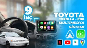 For-x Toyota Corolla -E110(1999-2001) 9'' Android-2gb RAM-32GB-Harici Mikrofon- KABLOSUZ Car Play-Wifi-Fm-Mp3-Bt-Mp5-Hd Geri Görüş Kamera Hediye - 5