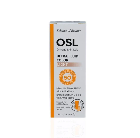 Osl - Omega Skin Lab Ultra Fluide Color Spf50+ Güneş Koruyucu Krem 50 ml - Light