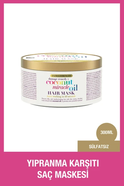 OGX Coconut Miracle Oil Maske 300 Ml-