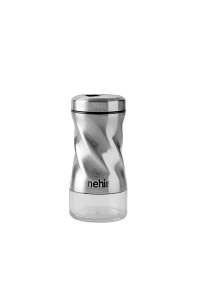 Nehir Burgulu Standlı 4 Parça Paslanmaz Çelik Yağdanlık ve Baharatlık Seti - 6