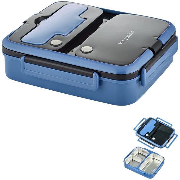 VAGONLİFE 1000 ML LUNCHBOX Bl10164 Mavi Rengi