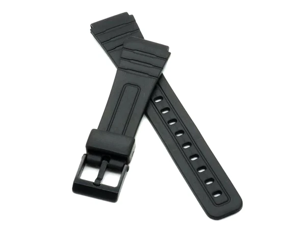 Casio F 91 Modeli Uygun Siyah Silikon Saat Kordonu